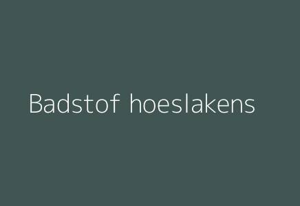 Badstof hoeslakens